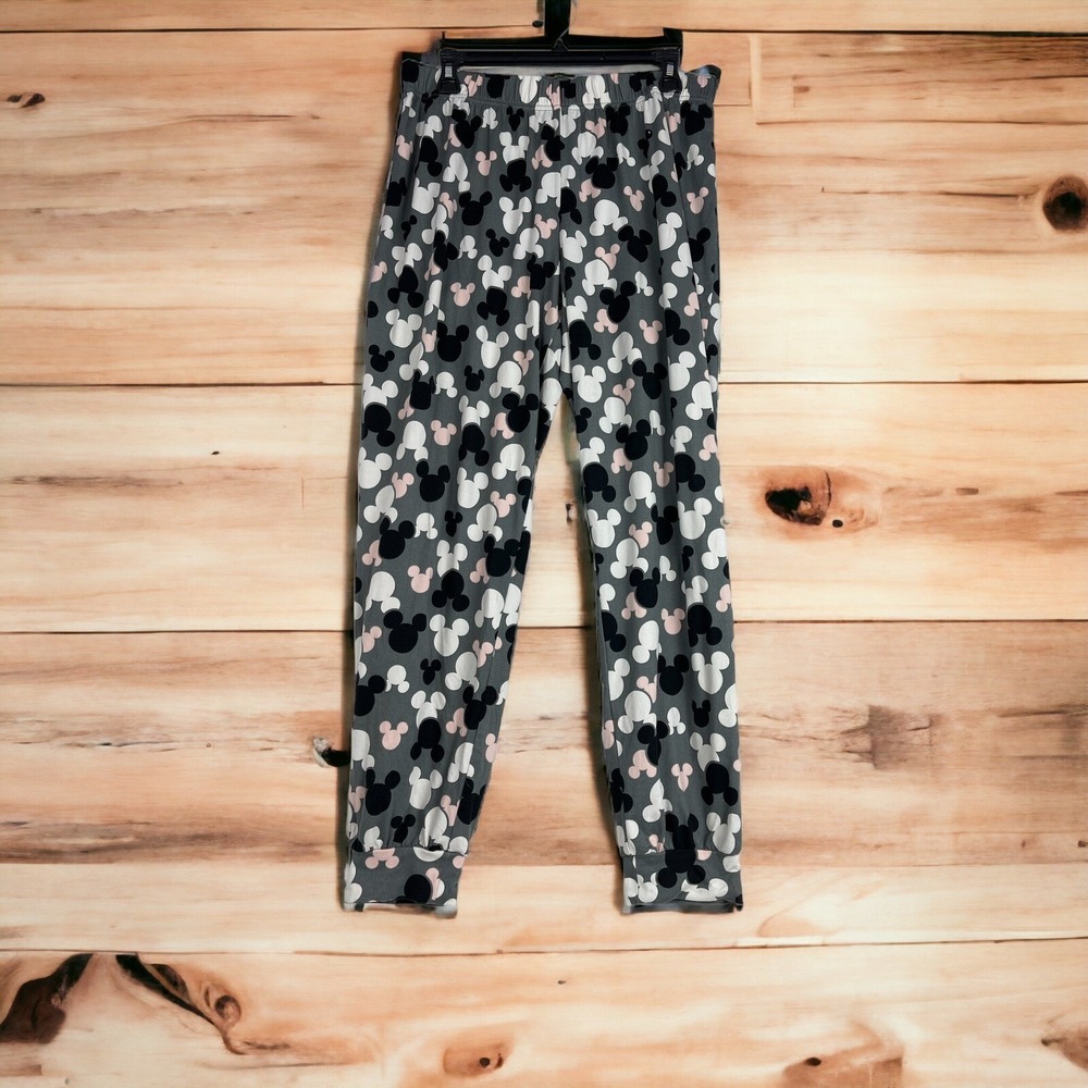 Disney Sleepwear Mickey Head Pants Size Medium - Picture 1 of 3
